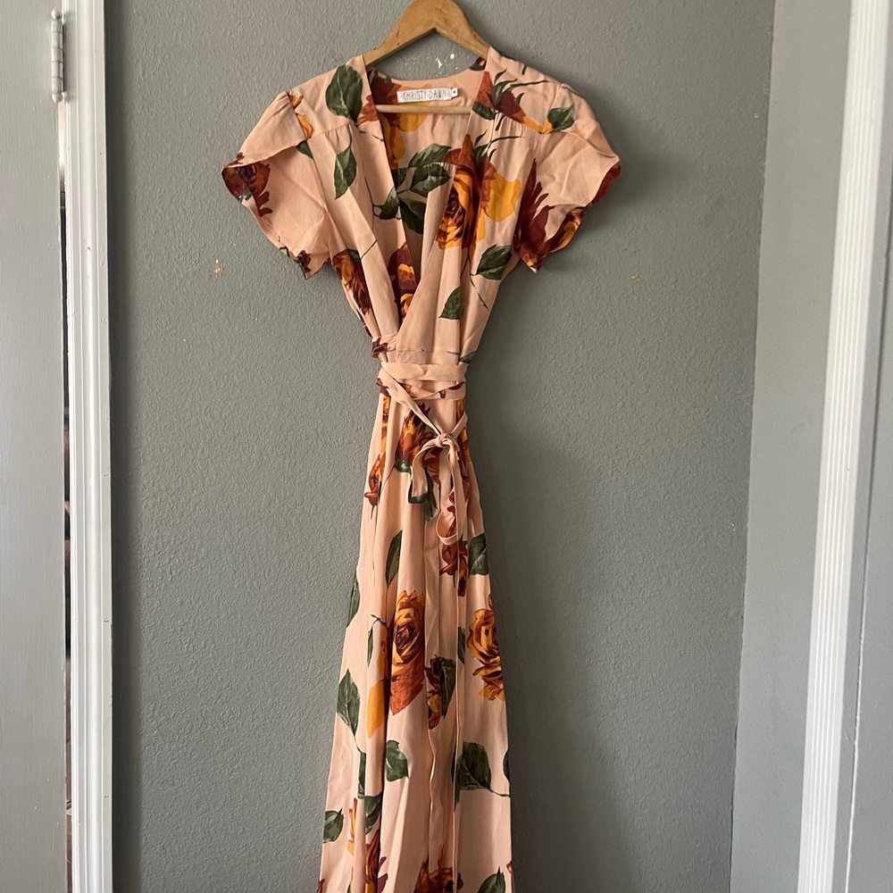 Christy Dawn‎ Peach Floral The Autumn Dress - Picture 11 of 14